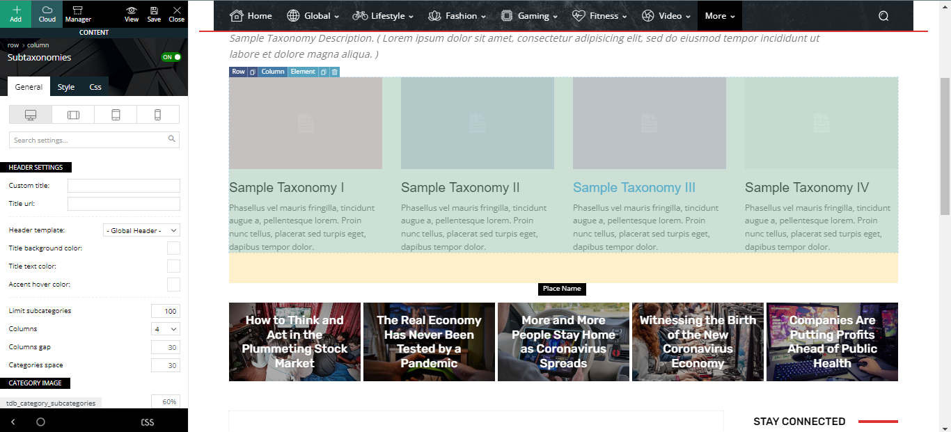 Sub Taxonomy