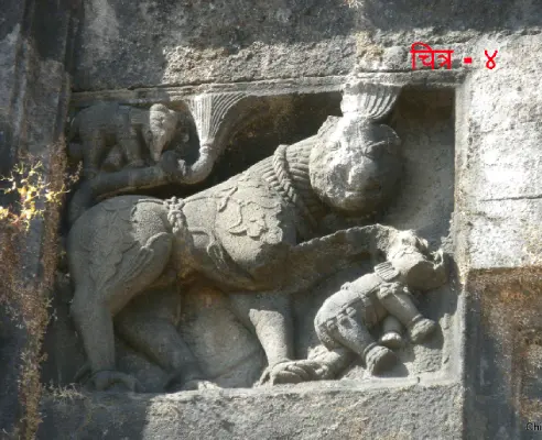 रायगडावरील शरभ शिल्प