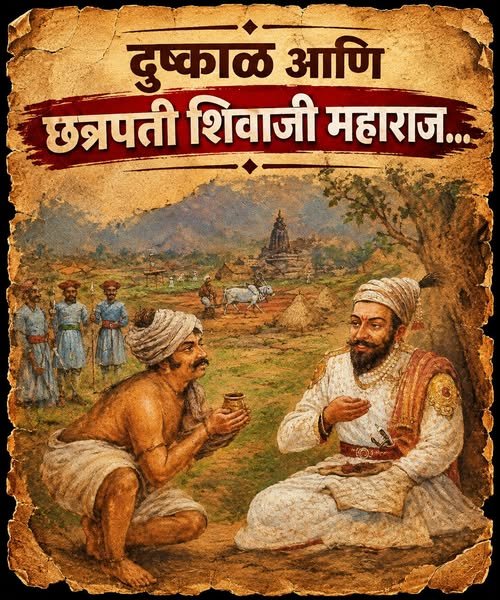 दुष्काळ आणि शिवाजी महाराज...